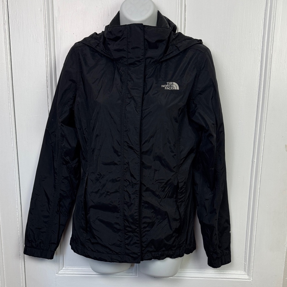The North Face Black Hooded Windbreaker Jacket